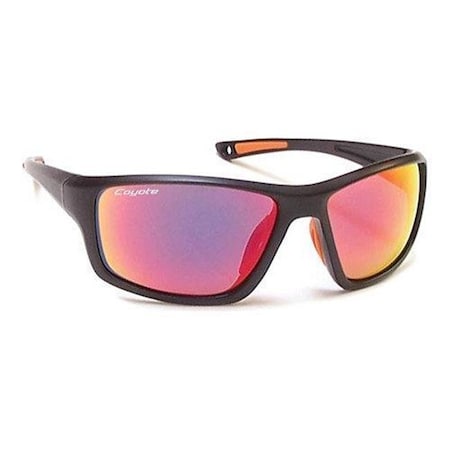 Coyote Eyewear Coyote Eyewear 680562500530 FP-04 Floating Polarized Sunglasses; Matte Black; Gray & Red Flash FP-04 m black/gray red flash